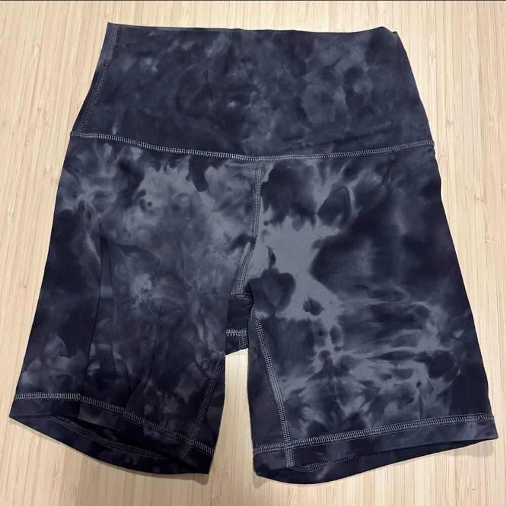 Lululemon HR Align Shorts 6" Black Tie Dye